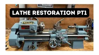 Lathe restoration Antique 1950 boxford model B pt1