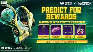 PUBG MOBILE | Predict the 2025 PMWC for Rewards