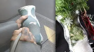Sandcarve An Odd-Shaped Glass Vase