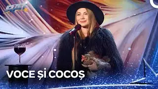 Ea a Venit la Spectacolul de pe Scenă cu Cocoșul Ei. | Românii au Talent