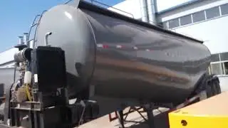 2-Axles Low Density Dust Material Transportation Bulk Cement Powder Tanker Trailer for Sale