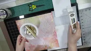 Use Heat Activated Foil with a Stencil