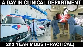 Actual Day in 2nd year mbbs Abroad 🇰🇬🇮🇳ll Clinical postings practical classes| osh State University