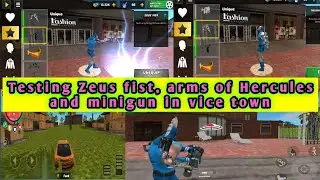 ROPE HERO VICE TOWN GAMEPLAY DESTROYING WHOLE CITY WITH ZEUS FIST, ARMS OF HERCULES AND MINIGUN
