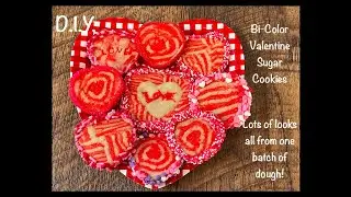 Bi Color Valentine Cookies