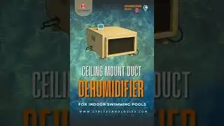Ceiling Duct Dehumidifier for Indoor Swimming Pools: Discreet & Powerful Moisture Control.
