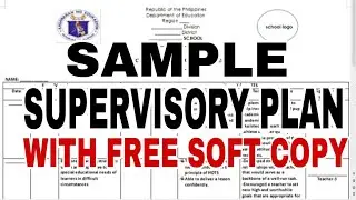 Sample Supervisory Plan