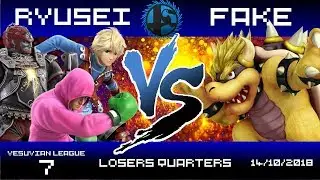Vesuvian League VII - Ryusei (Little Mac, Shulk, Ganondorf) vs Fake (Bowser) - Losers Quarters