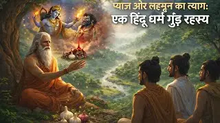 हिंदू धर्म में प्याज़ और लहसुन क्यों वर्जित हैं? | अमृत और राहु का रहस्य #trending #3danimation