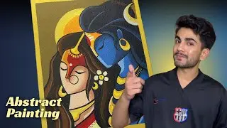Lord Shiv & Parvati Painting | Easy Acrylic Art for Beginners | Step By Step Tutorial
