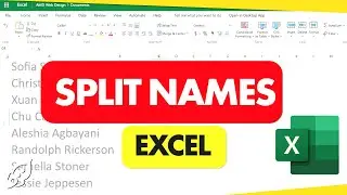 Excel Split Names Tutorial Separate into different columns