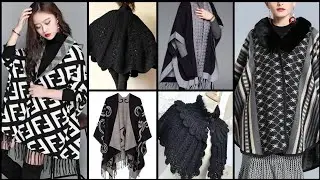 Trending Capshawls designs 2023 latest collection in ladies shawls #shawls #capshawls #shoulderwrap