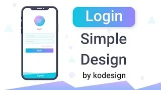 Login UI Design page | tutorial design | figma | android ui design