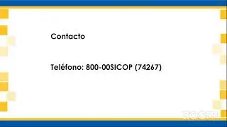 Taller ¿Cómo inscribirse en el SICOP?  Hora de Inicio: 10:00 a.m.