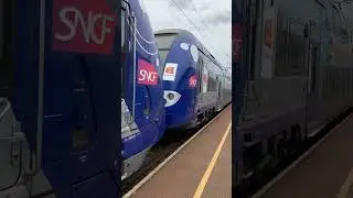 Alstom Coradia Duplex (SNCF Class Z 26500 TER) arrives at Vernon Giverny on its way to Paris #shorts