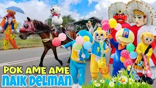 WOW ‼️NAIK DELMAN REMIX | BADUT NAIK KUDA| ONDEL ONDEL JOGET ASIK LAGU NAIK DELMAN REMIX