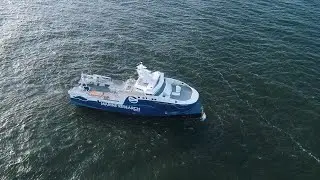 Fishery research vessel building at Western Baltija Shipbuilding