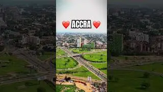 Some beautiful places in Accra Ghana and Guerrilla on the KASS building #ai #shorts
