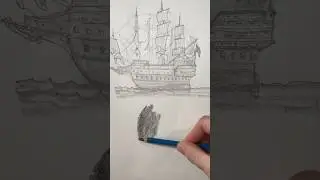 Нарисуй пиратский корабль! Вот быстрый вариант с неожиданным финалом 😳
