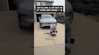 Installing a Baby Car Seat in my Mom&rsquo;s new Model Y! 😳👶🏼