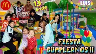 LA FIESTA M&Aacute;S STRANGER THINGS EN MCDONALD&acute;S!!👾🍟LUIS CUMPLE 13 A&Ntilde;OS!!🎂_NALUCHI VLOG