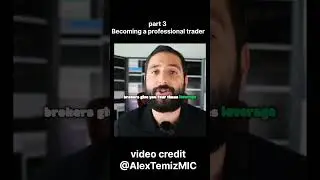 becoming a professional trader part 3 @AlexTemizMIC #trading #trader #ytshorts #trending #trade
