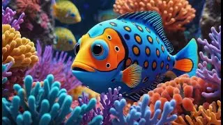 Квадраты Boxfish издают звук &laquo;Пуф-пуф-пуф&raquo; | Детская песенка | Детские песни | Музыка для малышей