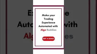 Make your Trading Experience Automated with Algo Buddies. #shorts