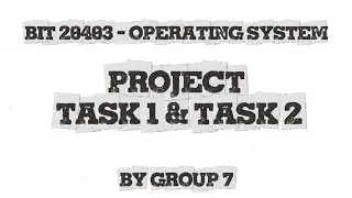 BIT20403 - OPERATING SYSTEM PROJECT TASK 1 & 2 (GROUP 7)