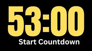 53 Minute Timer │ Countdown Timer 53 Minute │ Silent Timer