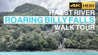 Roaring Billy Falls Walk, Haast River, West Coast, New Zealand [4K HDR]