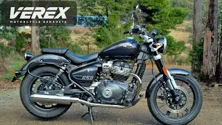 Royal Enfield Super Meteor 650 - 2-2 Full Exhaust System FlyBys - VEREX Tasmania
