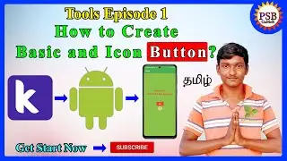 How To Create Basic and Icon Button? | Button Tool | Episode 1 | Kodular Tutorials | #Kodular_Button