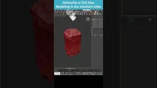 Transforming a Box into an Asteroid - Quick Showcase  #modelingtips #3dsmax #morpher
