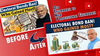 Before&ndash;After YouTube Thumbnail Design in Photoshop (Full Tutorial)  #ytstudio #thumbnailtutorial
