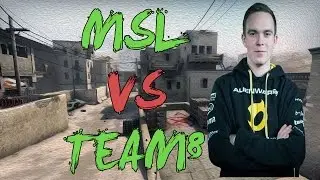 CSGO: POV Dignitas MSL vs Team8 (28/12) dust2 @ DreamHack Open Summer 2015