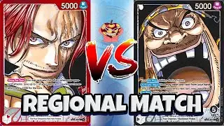 [OP10] Regional round 1 ft. @vamptcg Shanks vs Blackbeard One Piece Card Game