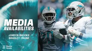 Jordyn Brooks and Bradley Chubb meet with the media | Miami Dolphins
