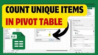 How To Count Unique Items In Pivot Table In Excel