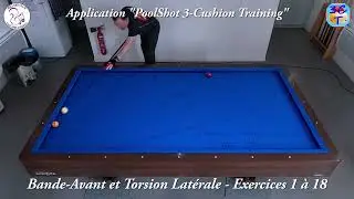 Bande-Avant et Torsion Lat&eacute;rale - 3-Bandes - PoolShot 3-Cushion Training