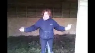 Mobile field shelter in Gloucestershire.