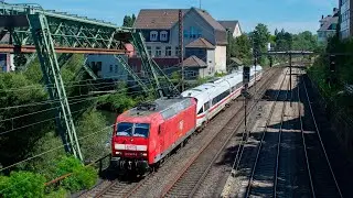 MEG met ICE TD overbrenging in Wuppertal Barmen+andere treinen
