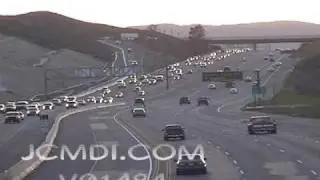 Time lapse traffic Antelope Valley freeway 14 V01484