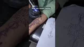 Student's first tattoo #tattooclass #tattoo #tattoocourse #tattootraining