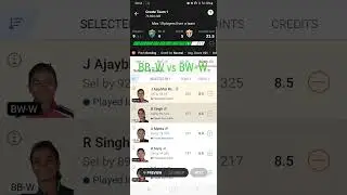 BB-W vs BW-W Baroda Women's T20 Challenge dream11 #dream11 #ytshorts