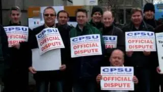 CPSU Protest outside the Dail 26.02.09