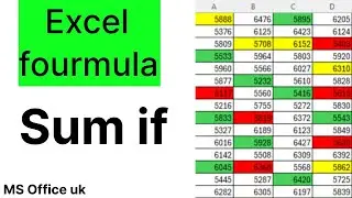 Excel formula | how to apply sum if formula | sum if function in excel | use sum if