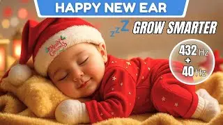 Jingle Bell Lullaby 🎄Baby Sleep in 3 Minutes 💤 | 40Hz + 432Hz Healing Frequency 🎵 8 Hours Deep Sleep