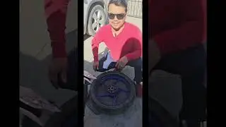 Como cambiar llanta y camara de moto en 1minuto 🏍🛵 video completo.