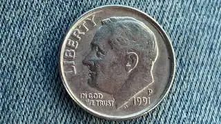 AMAZING 1991 P ROOSEVELT DIME: 927,220,000 MINTED AND OTHER FUN FACTS! SUBSCRIBE FOR MORE COIN FUN!!
